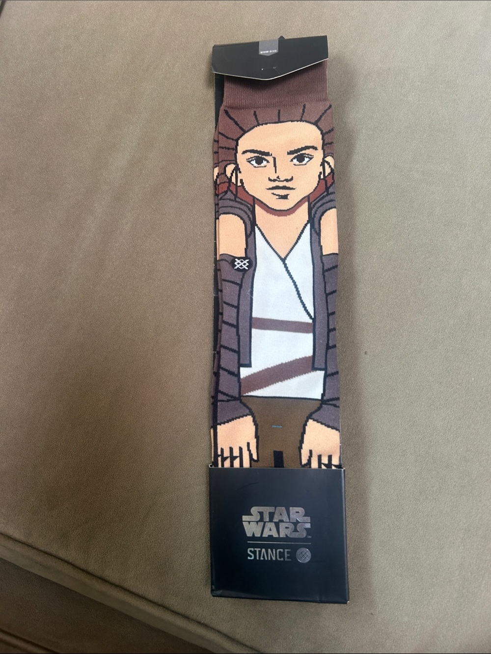 Stance Star Wars Rey Character Socks - Brown, White, Black